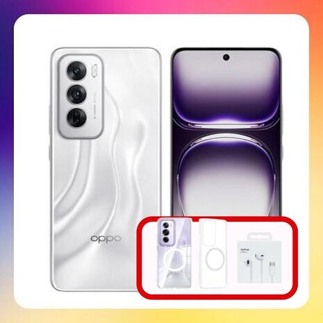 OPPO Reno12 5G (12G/256G) 6.7 吋 AI 手機 -曜銀 (原廠精選福利品) 贈軍規磁吸保護殼+耳機