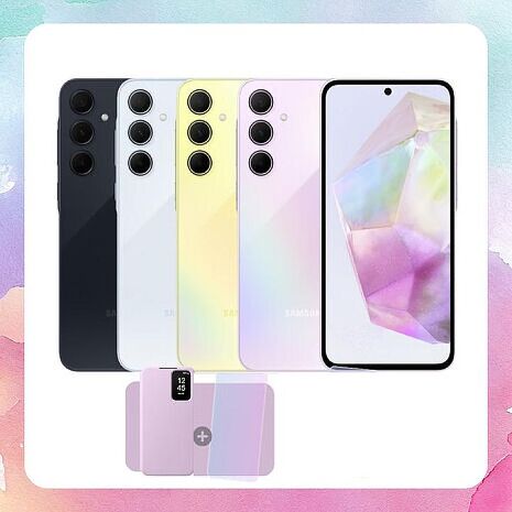 Samsung Galaxy A35 (6G/128G) 防水手機 雪沙紫【原廠精選福利品】加贈原廠感應保護殼+螢幕保貼