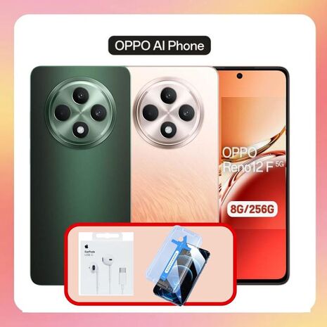 OPPO Reno12 F 5G (8G/256G) 6.67 吋 AI 手機 (原廠精選福利品) ▼贈線控耳機+抗藍光螢幕保貼