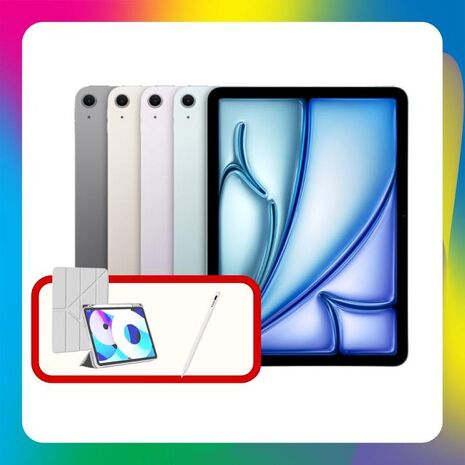 Apple iPad Air 11吋 M3 256G WiFi (2025) 平板電腦 贈帶筆槽保護殼+觸控筆