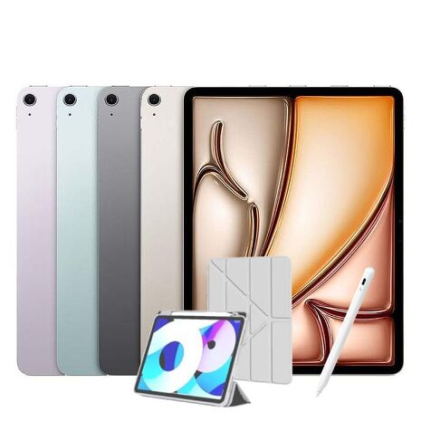 Apple iPad Air 11吋 M3 128G WiFi (2025) 平板電腦 ( 贈含筆槽保護殼+觸控筆 )