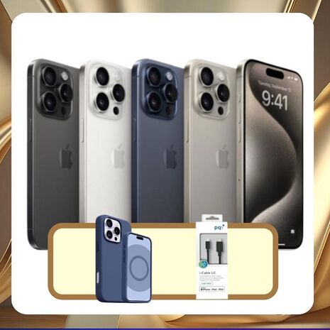 【福利品】Apple iPhone 15 Pro 256G (品況佳/保固6個月/附檢測證明) ▼贈磁吸殼+快充線