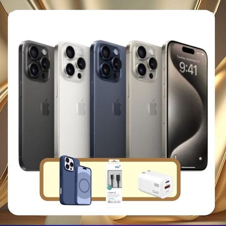 【福利品】Apple iPhone 15 Pro 256G (品況佳/保固6個月/附檢測證明) ▼贈磁吸殼+快充線+36W快充