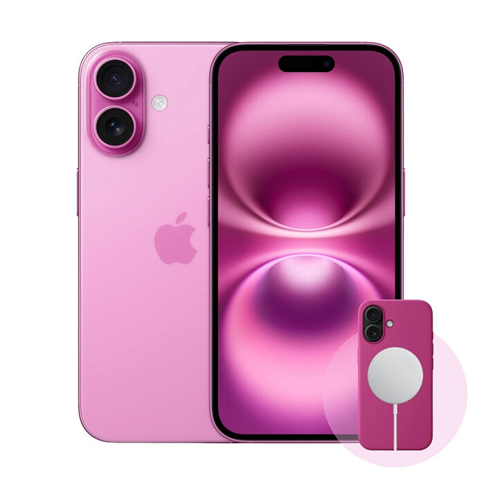 【福利品】Apple iPhone 16 Plus 128G 粉紅色 (電池健康度100%)▼贈磁吸保護殼+螢幕保貼