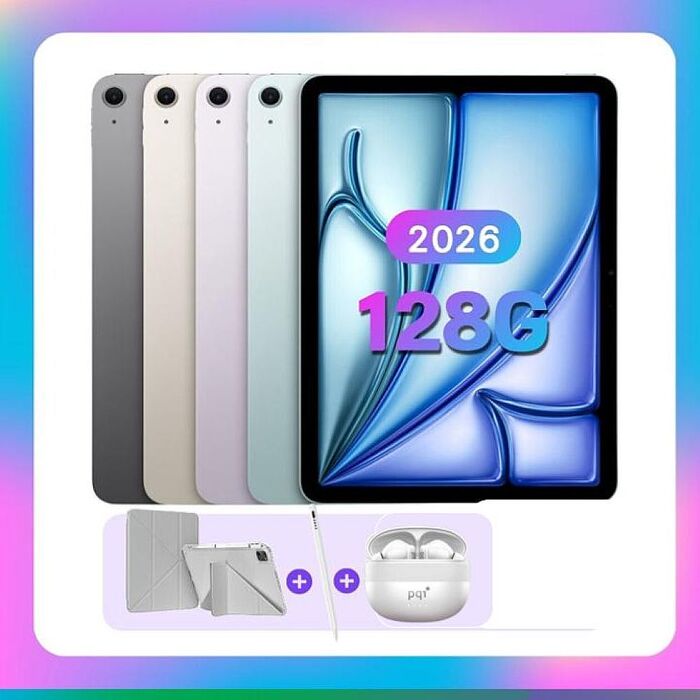 【現貨】Apple iPad Air M4 128G WiFi 11吋平板電腦 ▼贈智慧保護殼+觸控筆+藍芽耳機