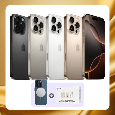 Apple iPhone 16 Pro 256G (品況佳/附國際檢測認證單) ▼贈官方同款磁吸殼+45W旅充組【福利品】