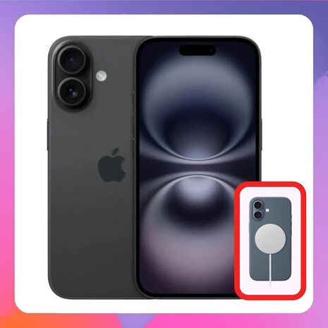 Apple iPhone 16 128G 黑▼贈官方磁吸殼【僅封口瑕疵全新品】