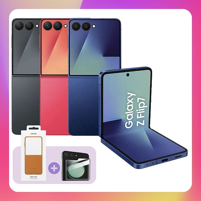 Samsung Galaxy Z Flip7 (12G/256G) 旗艦摺疊手機 ▼贈原廠保護殼+抗刮保貼【原廠S+福利品】