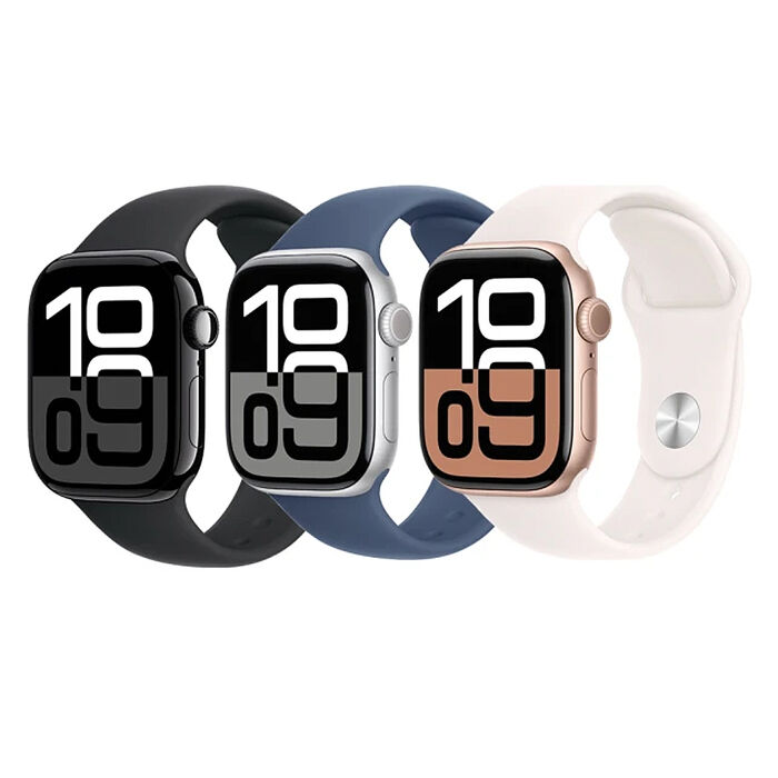 【限時促銷】Apple Watch S10 GPS 46mm 鋁金屬錶殼/運動錶帶