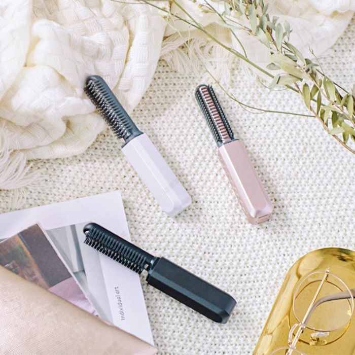 日本KOIZUMI小泉成器 mini瀏海梳 KHR-G420(白/粉任選)