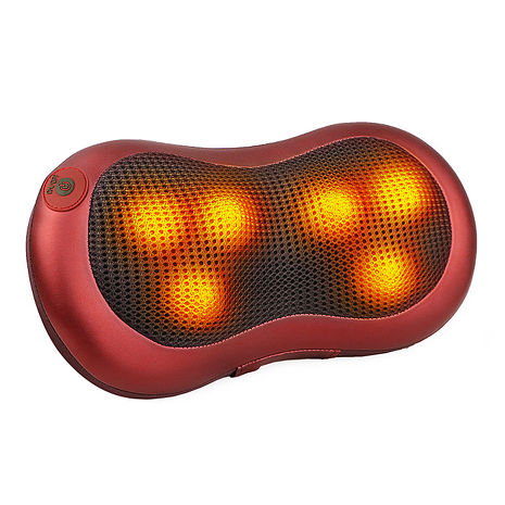 【促銷】Concern 玫瑰紅4D摩力寶貝溫熱揉捏按摩枕 CON-1288