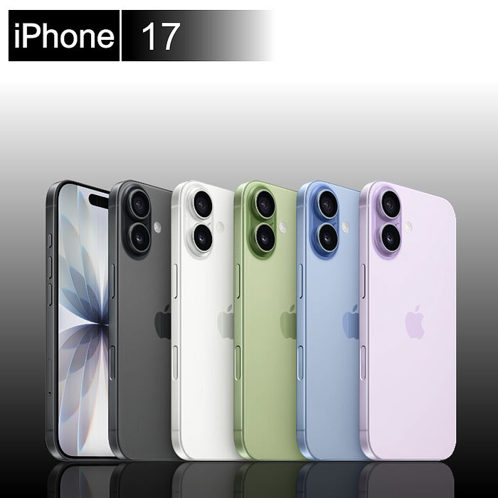 Apple iPhone 17 256GB 6.3吋(贈30W快充頭+玻璃貼+磁吸殼)【認證福利品】