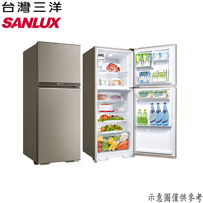 SANLUX台灣三洋 321公升1級能效變頻雙門冰箱 SR-C321BV1B