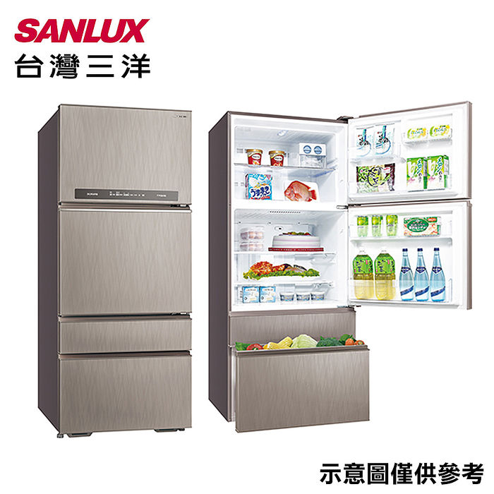 SANLUX台灣三洋 560公升1級能效變頻四門冰箱 SR-C560DV1