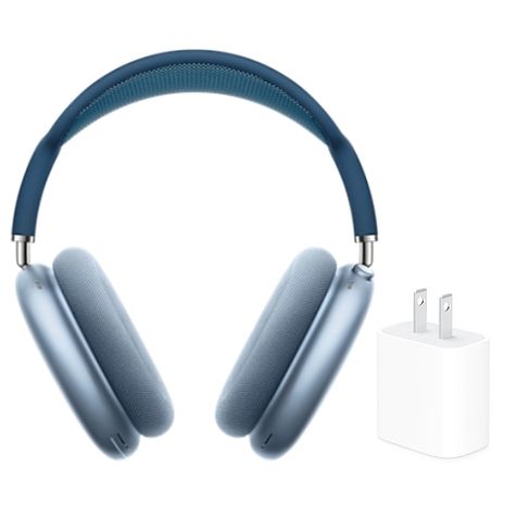 【含原廠20W充電頭】Apple 原廠 Airpods Max 無線耳罩式藍牙耳機 MGYL3TA/A 天藍