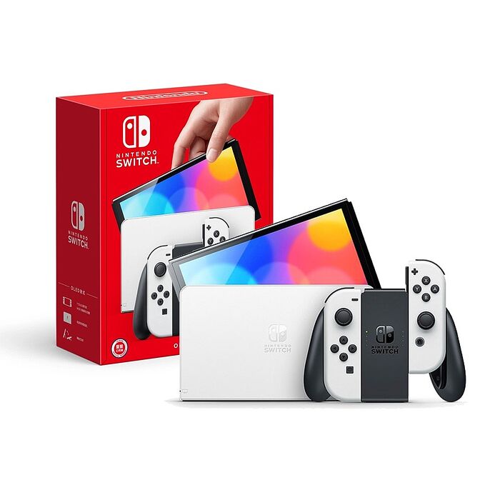 【e即棒】任天堂 Switch 新型OLED款式主機白色(台灣公司貨) (門號綁約優惠)