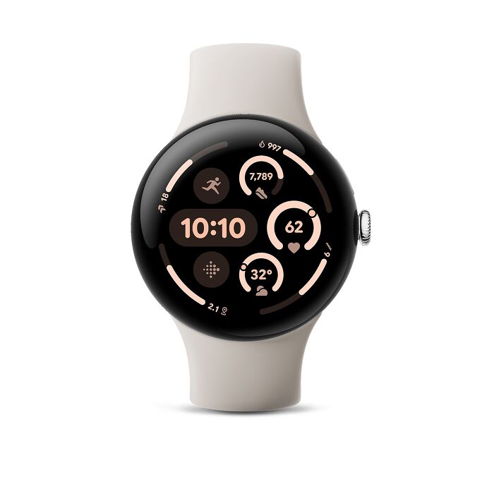 Google Pixel Watch 3 41mm-BT版-陶瓷米