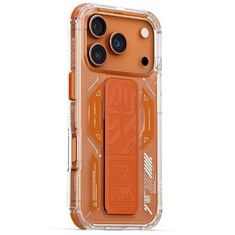 iPhone 17 Pro Max SKINARMA Helio支架磁吸殼-橘
