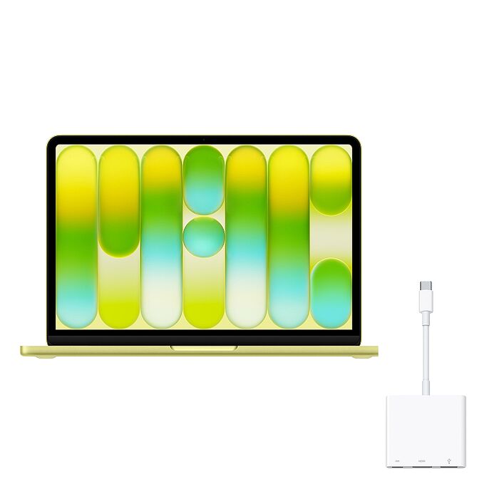 (Apple) MacBook Neo 13吋(A18 Pro) 8G/512G  (青橘黃色)【搭原廠USB-C 數位AV多埠轉接器】