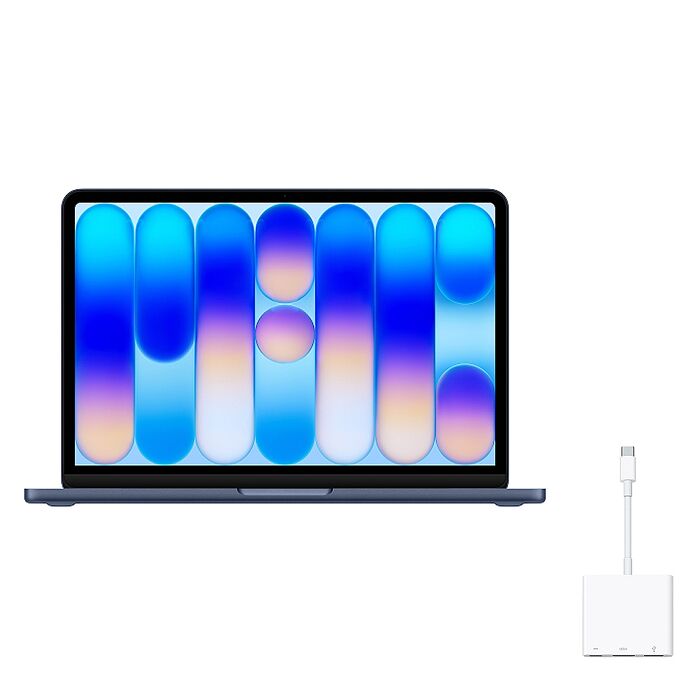 (Apple) MacBook Neo 13吋(A18 Pro) 8G/512G  (靛青色)【搭原廠USB-C 數位AV多埠轉接器】