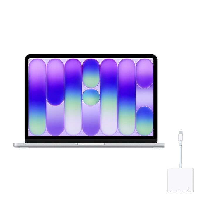 (Apple) MacBook Neo 13吋(A18 Pro) 8G/512G  (銀色)【搭原廠USB-C 數位AV多埠轉接器】
