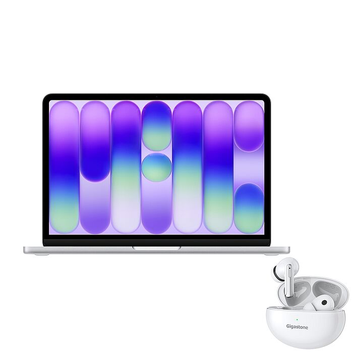 (Apple) MacBook Neo 13吋(A18 Pro) 8G/512G  (銀色)【Gigastone真無線降噪藍牙耳機】
