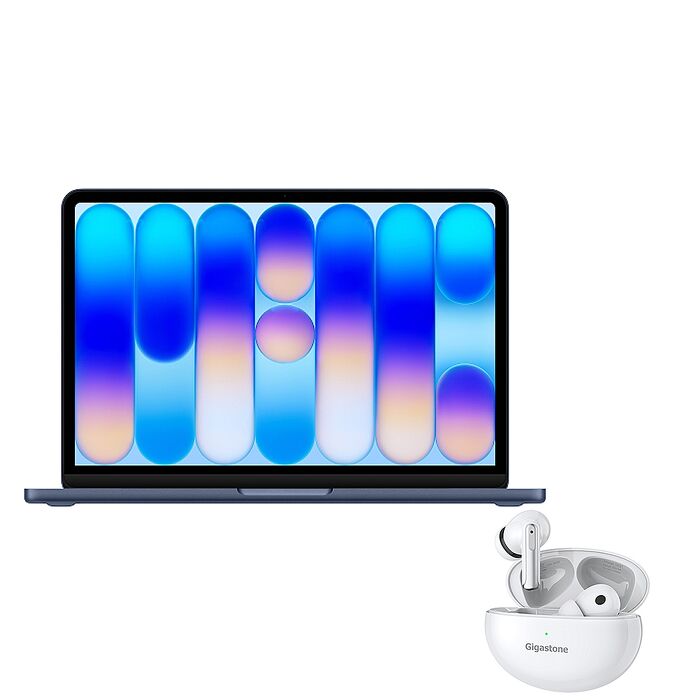 (Apple) MacBook Neo 13吋(A18 Pro) 8G/512G  (靛青色)【Gigastone真無線降噪藍牙耳機】