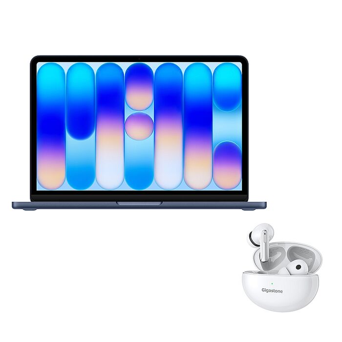 (Apple) MacBook Neo 13吋(A18 Pro) 8G/512G  (靛青色)【Gigastone真無線降噪藍牙耳機】