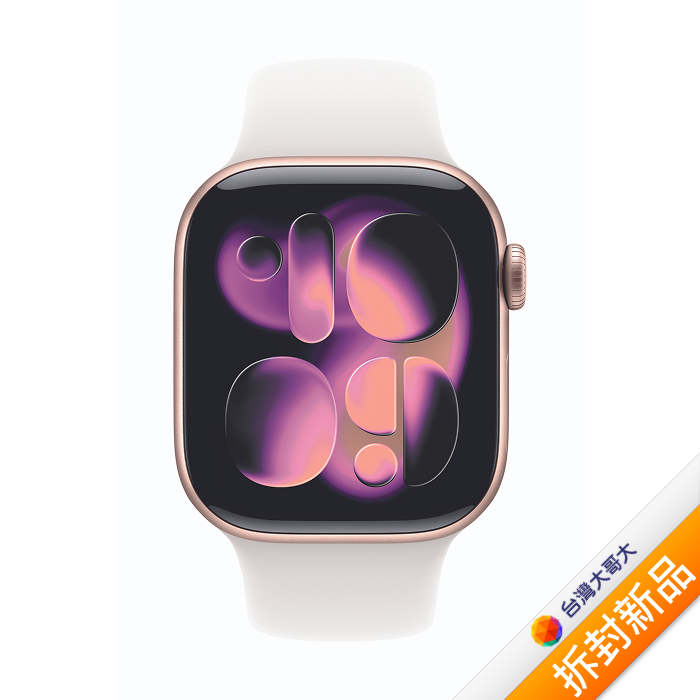 Apple Watch S11 GPS 42mm 玫瑰金鋁金屬錶殼配淡胭粉色錶帶-S/M(MEU04TA/A)【拆封新品】
