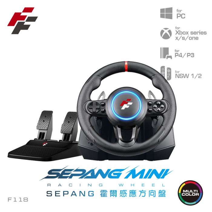 FlashFire mini racing wheel 霍爾感應方向盤 多平台適用