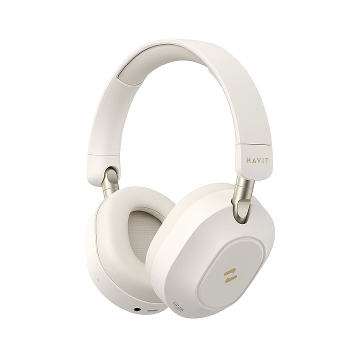 【Havit 海威特】H668BT 長續航靜界ANC藍牙耳罩式耳機 米色