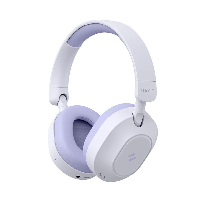 【Havit 海威特】H668BT 長續航靜界ANC藍牙耳罩式耳機 紫色