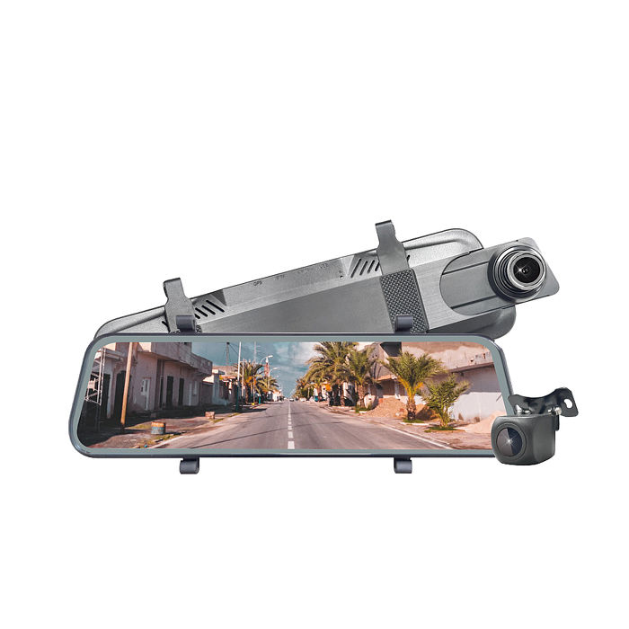 【PAIPAI】P10XW 前後1080P全屏電子式觸控後照鏡行車紀錄器(贈32G)【APP】