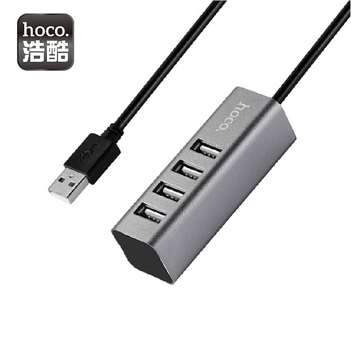 hoco. 浩酷 HB1 四口USB分線器 高速四口USB分線器 USB轉換器 hub擴展otg集線器 電腦 筆電