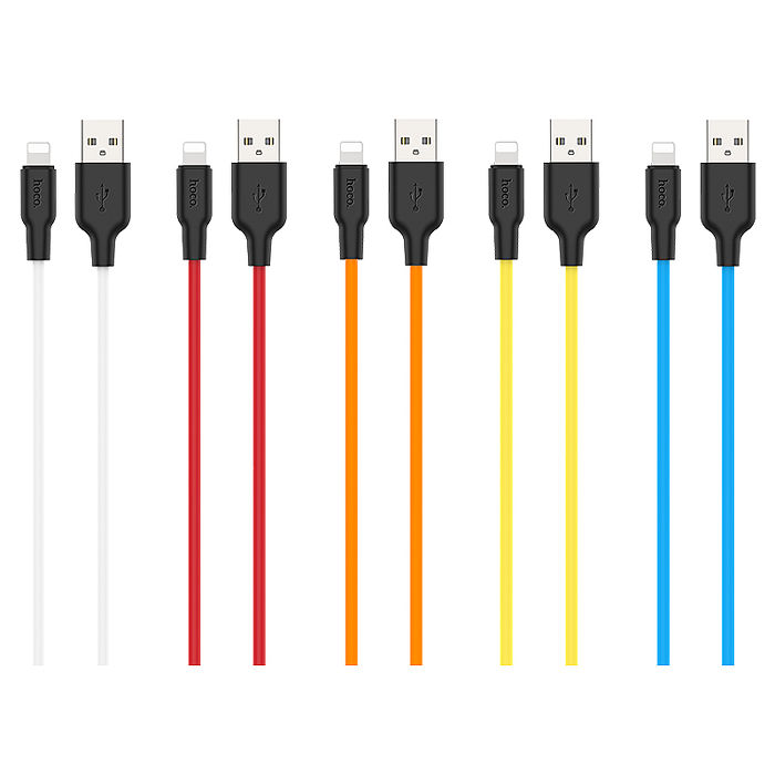 hoco. 浩酷 X21 Plus Lightning 矽膠充電數據線 充電線 傳輸線 Apple 蘋果 iPhone