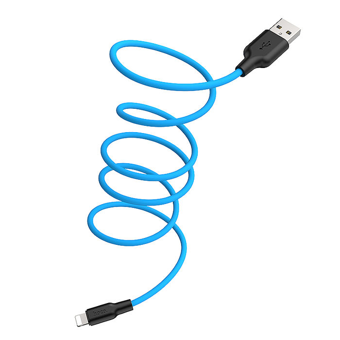 hoco. 浩酷 X21 Plus Lightning 矽膠充電數據線 充電線 傳輸線 Apple 蘋果 iPhone
