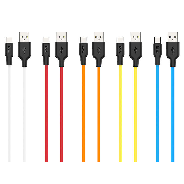 hoco. 浩酷 X21 Plus Type-C 矽膠充電數據線 充電線 傳輸線 安卓 sony充電線 mac充電線 Type-C