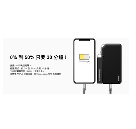 thecoopidea Lightning 快速充電傳輸線 尼龍編織線材 1.2M