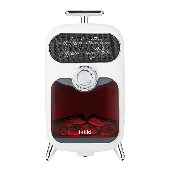 ikiiki伊崎 仿真爐火陶瓷電暖器 IK-HT5202