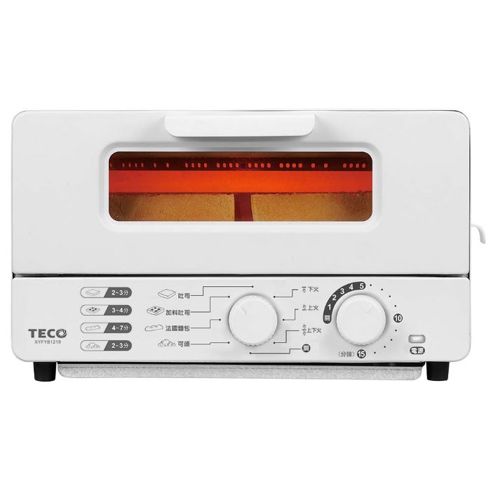 TECO東元 10公升雙旋鈕蒸氣烤箱-白 XYFYB1219 (福利品)