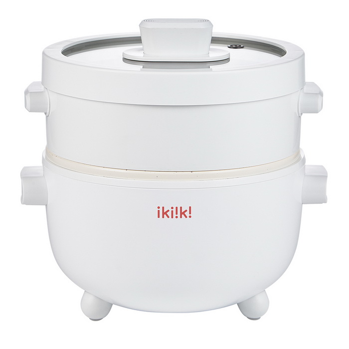 ikiiki伊崎 2L陶瓷蒸煮電火鍋 IK-MC3405