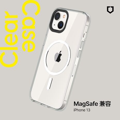 RHINOSHIELD 犀牛盾 iPhone 13/13 Pro/13 Pro Max Clear (MagSafe兼容) 超強磁吸透明防摔手機殼(抗黃終生保固)