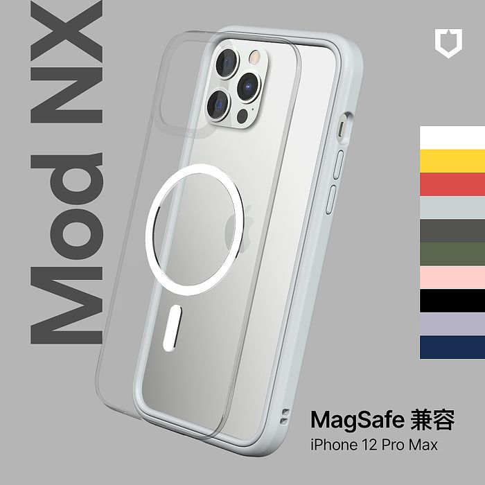 RHINOSHIELD 犀牛盾iPhone 12 Pro Max 吋Mod NX (MagSafe兼容)  超強磁吸手機保護殼(邊框背蓋兩用手機殼)-耳機．穿戴．手機配件-myfone購物