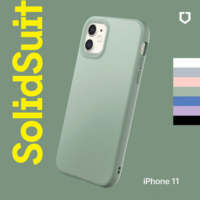 RHINOSHIELD 犀牛盾 iPhone 11 6.1吋 SolidSuit 經典防摔背蓋手機保護殼-經典款