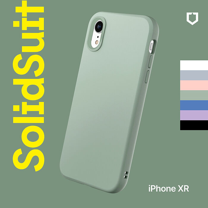 RHINOSHIELD 犀牛盾 iPhone XR 6.1 吋 SolidSuit 經典防摔背蓋手機保護殼-經典款