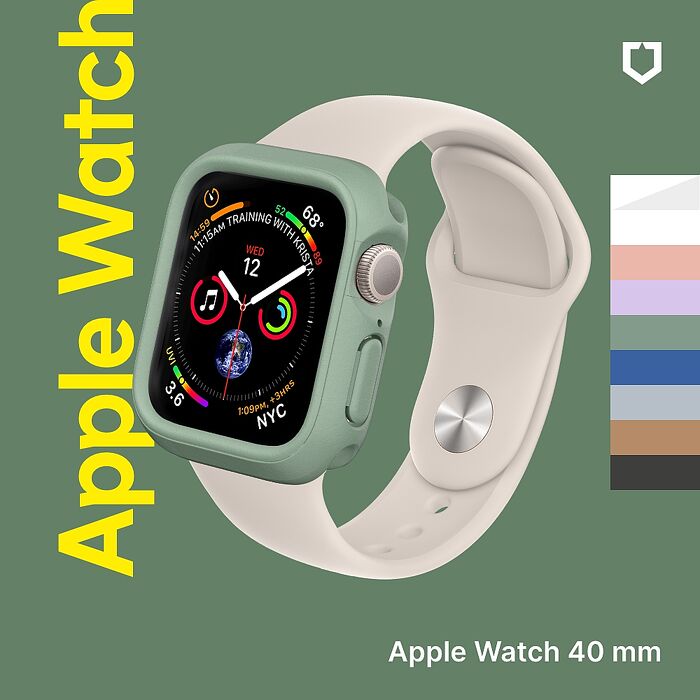 RHINOSHIELD 犀牛盾 Apple Watch SE2/SE/6/5/4 共用 40mm Crashguard NX模組化防摔邊框手錶保護殼