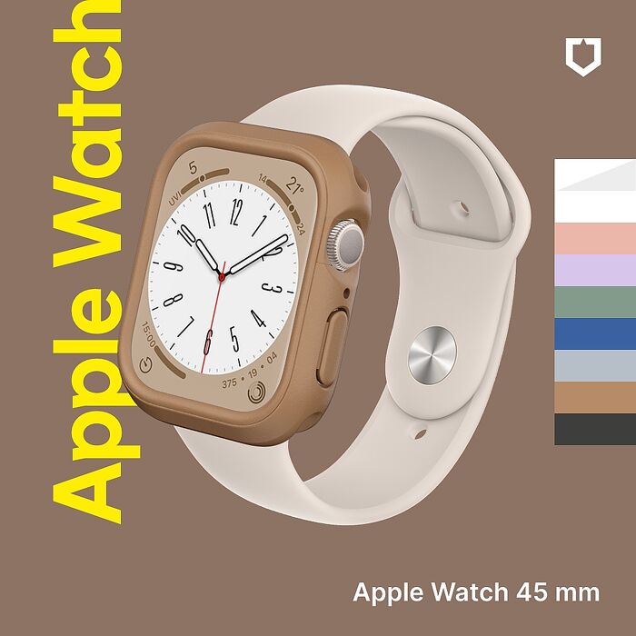 RHINOSHIELD 犀牛盾 Apple Watch 9/8/7 共用 45mm Crashguard NX模組化防摔邊框手錶保護殼