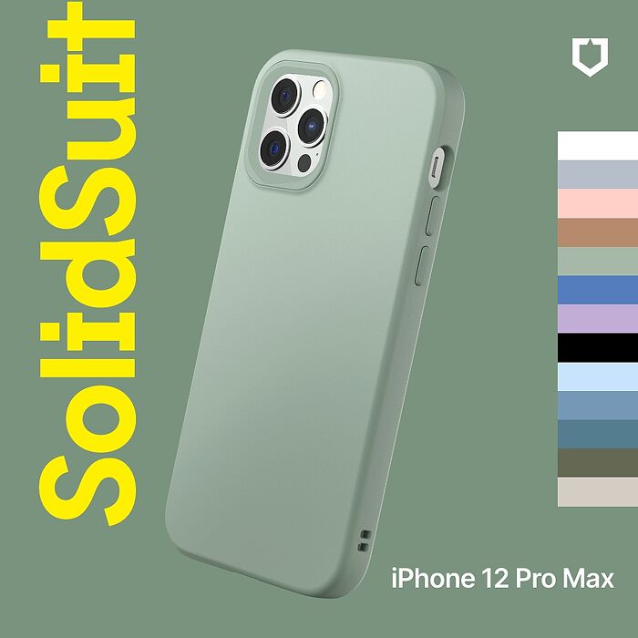 RHINOSHIELD 犀牛盾 iPhone 12 Pro Max  6.7吋 SolidSuit 經典防摔背蓋手機保護殼-經典款