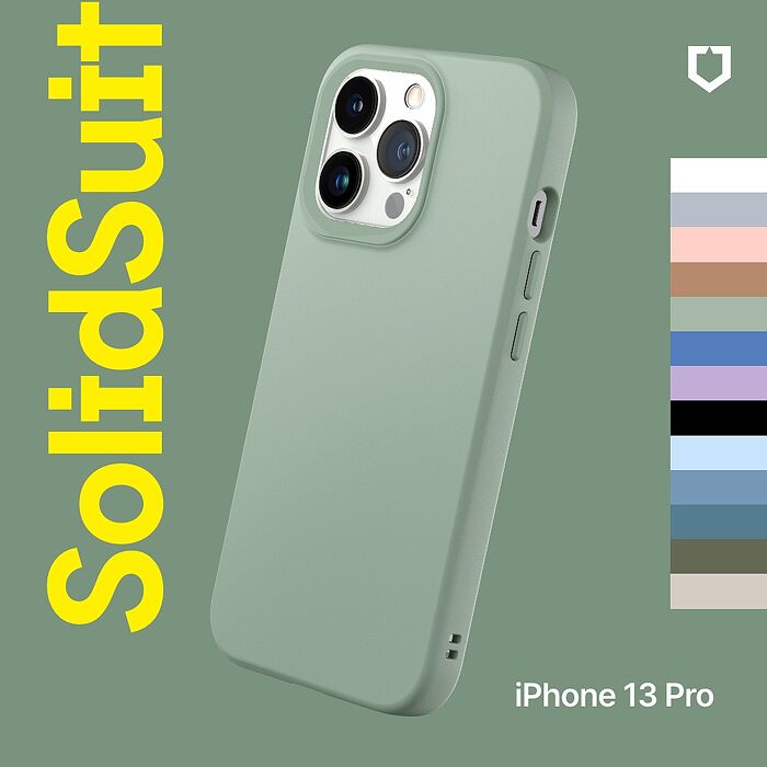 RHINOSHIELD 犀牛盾 iPhone 13 Pro 6.1吋 SolidSuit 經典防摔背蓋手機保護殼-經典款