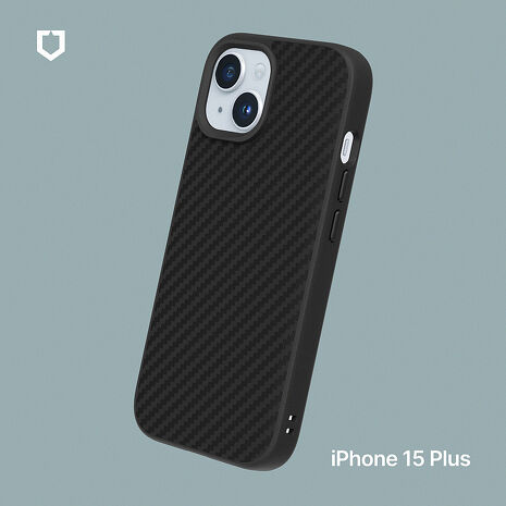 RHINOSHIELD 犀牛盾 iPhone 15/15 Plus/15 Pro/15 Pro Max  SolidSuit 防摔背蓋手機保護殼-黑碳纖-黑